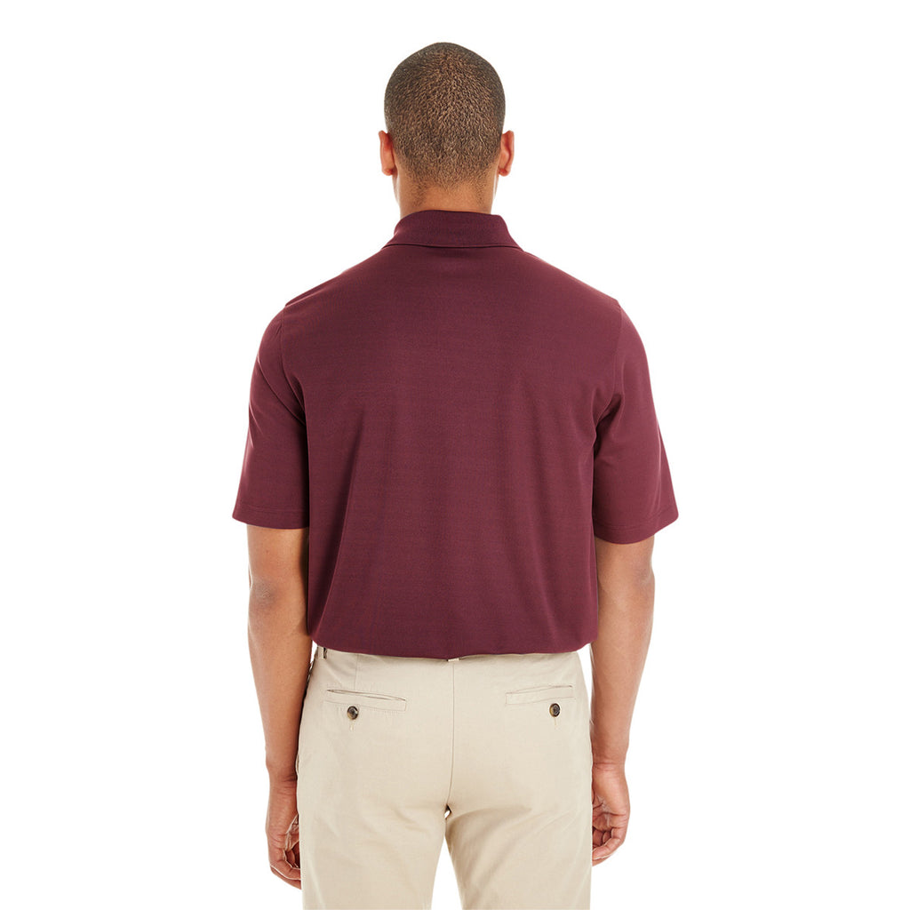 Core 365 Men's Burgundy Origin Performance Pique Polo with Pocket