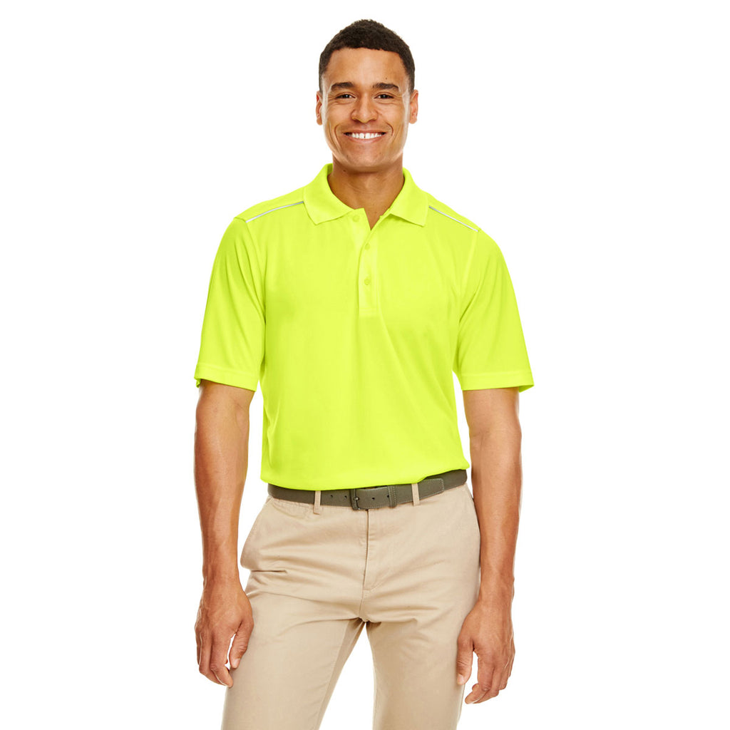 Core 365 Men's Safety Yellow Radiant Performance Pique Polo