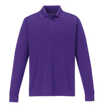 Core 365 Men's Campus Purple Pinnacle Performance Long-Sleeve Pique Polo