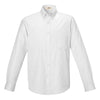 Core 365 Men's White Operate Long-Sleeve Twill Shirt