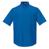 Core 365 Men's True Royal Optimum Short-Sleeve Twill Shirt