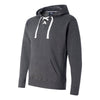 J. America Men's Charcoal Heather Sport Lace Hooded Sweatshirt