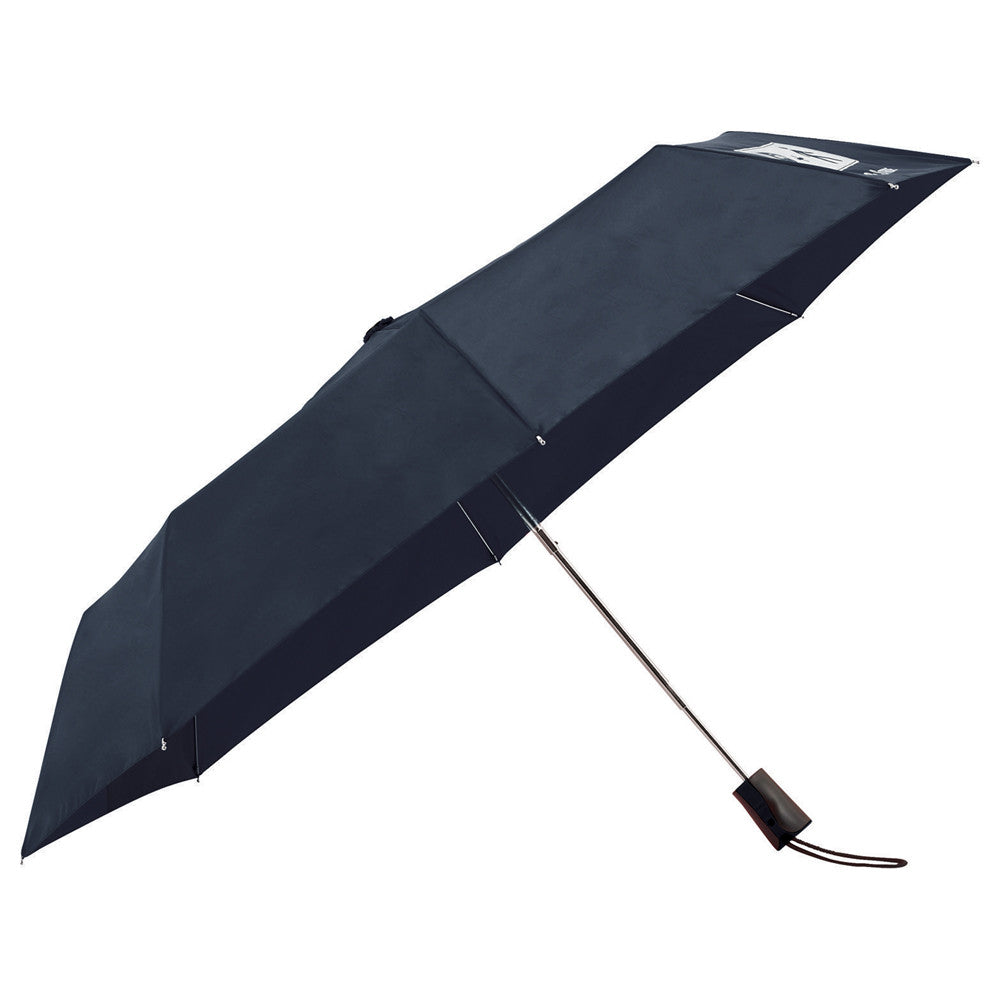 Totes Navy 42" 3 Section Auto Open Umbrella