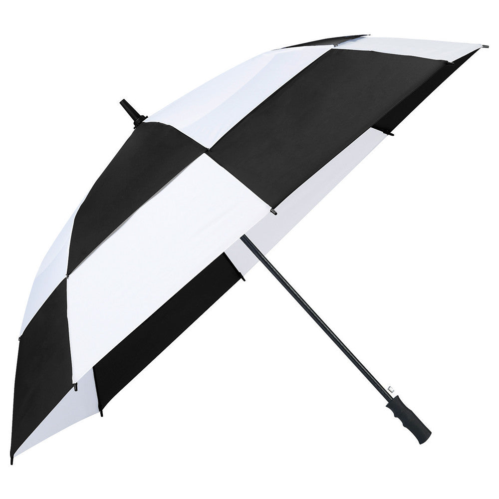 Totes Black/White 62" Auto Open Vented Golf Umbrella