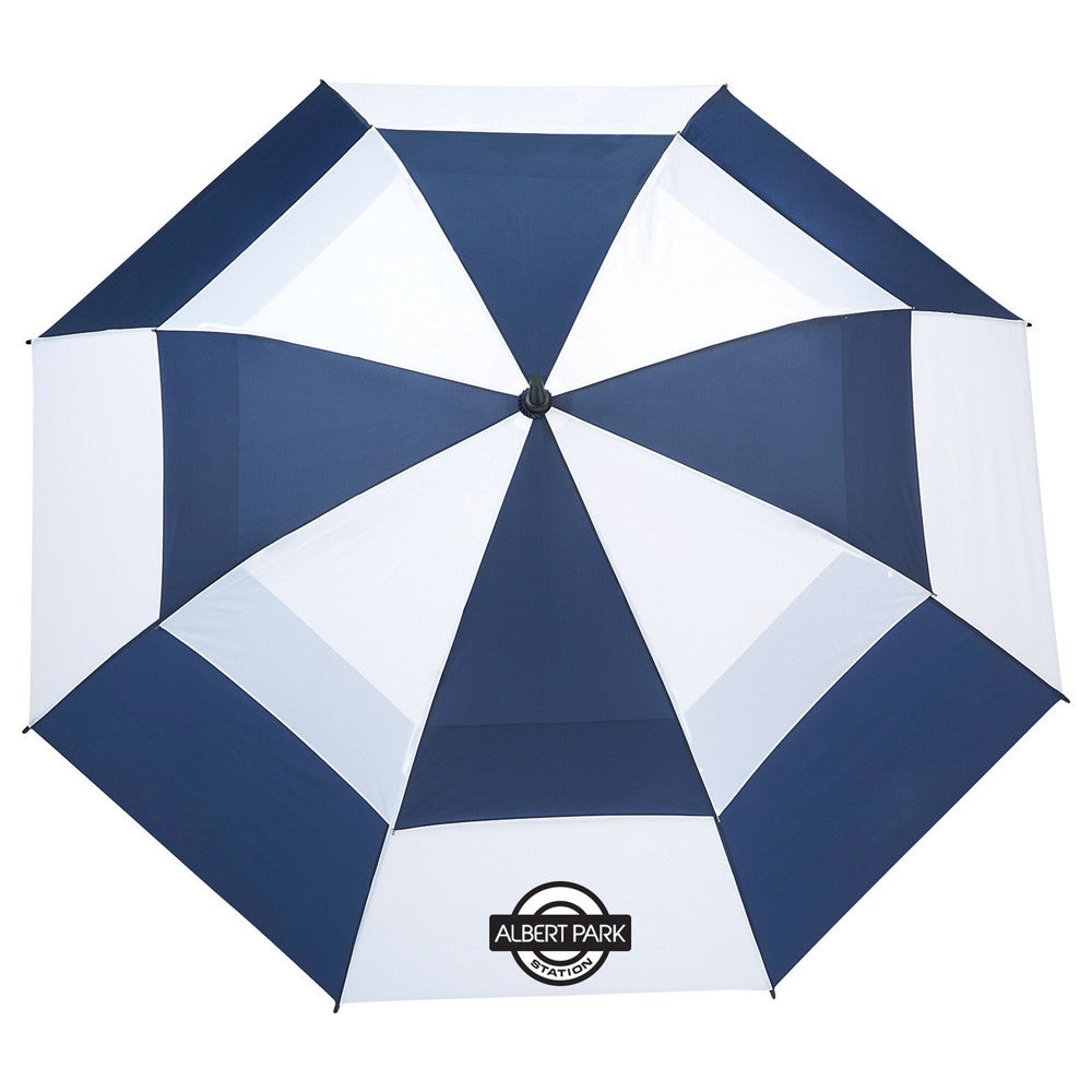 Totes Navy 62" Auto Open Vented Golf Umbrella