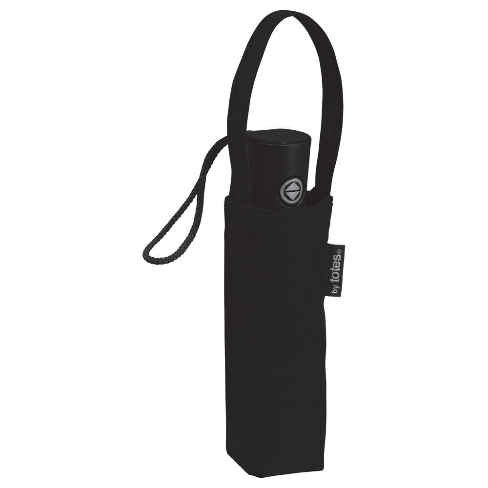 Totes Black 38" 4 Section Auto Open/Close Umbrella