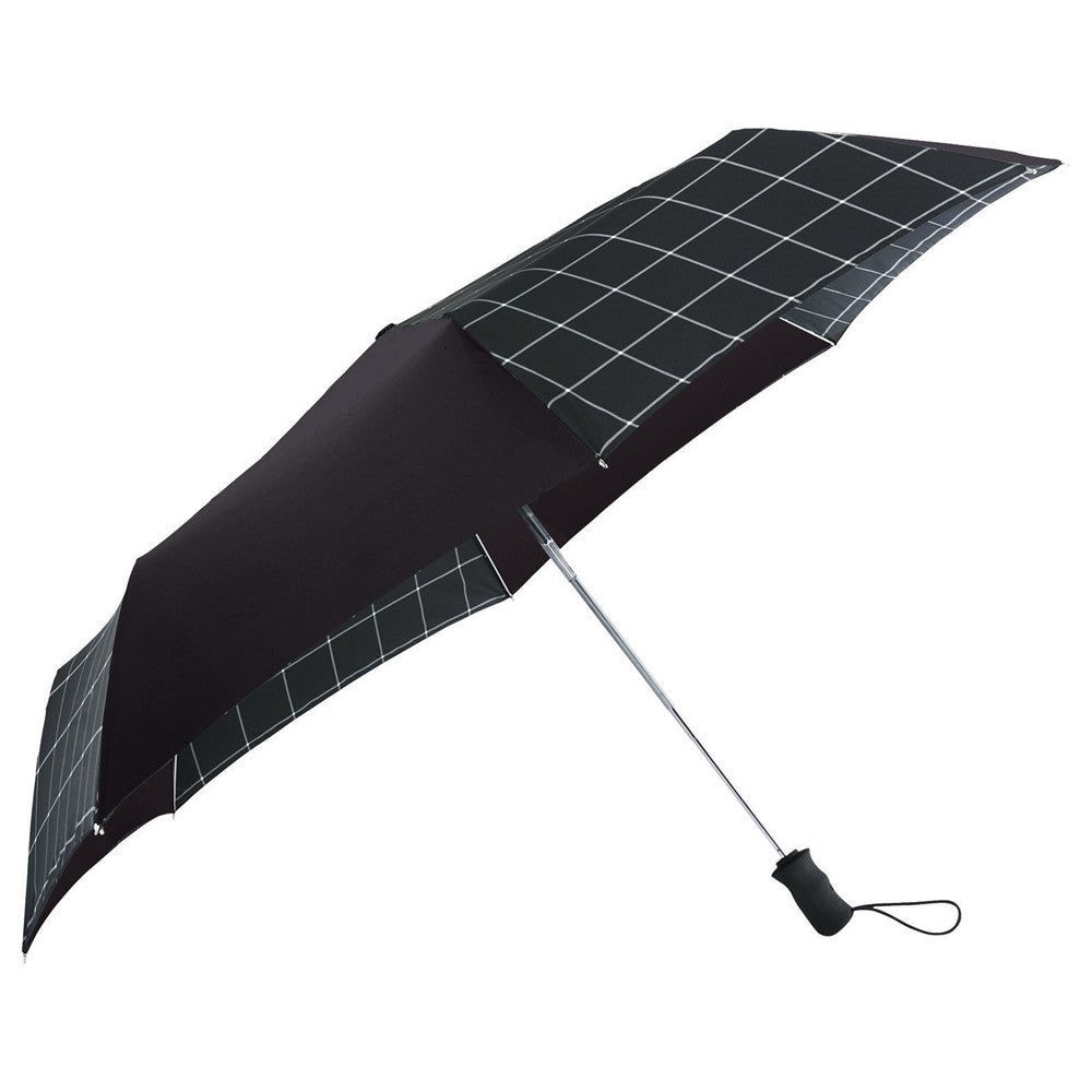 Totes Black 42" 3 Section Auto Open Umbrella