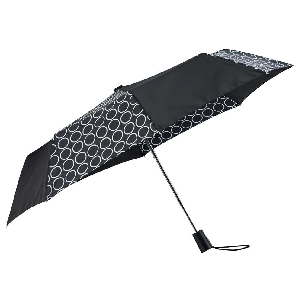 Totes Black 42" 3 Section Auto Open Umbrella