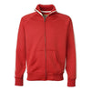 J. America Men's Red/White Vintage Track Jacket