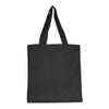 UltraClub Black Nicole Cotton Canvas Tote