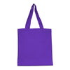 UltraClub Purple Nicole Cotton Canvas Tote