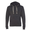 J. America Men's Black Triblend Triblend Hooded Pullover Sweatshirt