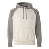 J. America Men's Oatmeal Heather/Smoke Heather Vintage Heather Hooded Sweatshirt