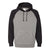 J. America Men's Smoke Heather/Black Vintage Heather Hooded Sweatshirt