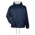 UltraClub Men's Navy Fleece-Lined Hooded Jacket