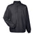 UltraClub Men's Black Micro-Poly Quarter-Zip Windshirt