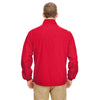 UltraClub Men's Red Micro-Poly Quarter-Zip Windshirt