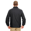 UltraClub Men's Black Nylon Coaches' Jacket