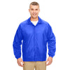 UltraClub Men's Royal Nylon Coaches' Jacket