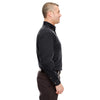 UltraClub Men's Black Cypress Long-Sleeve Twill with Pocket