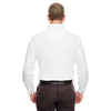 UltraClub Men's White Cypress Long-Sleeve Twill with Pocket