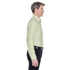 UltraClub Men's Lime Classic Wrinkle-Resistant Long-Sleeve Oxford