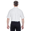 UltraClub Men's White Classic Wrinkle-Resistant Short-Sleeve Oxford