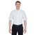 UltraClub Men's White Tall Classic Wrinkle-Resistant Short-Sleeve Oxford