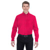 UltraClub Men's Red Whisper Twill