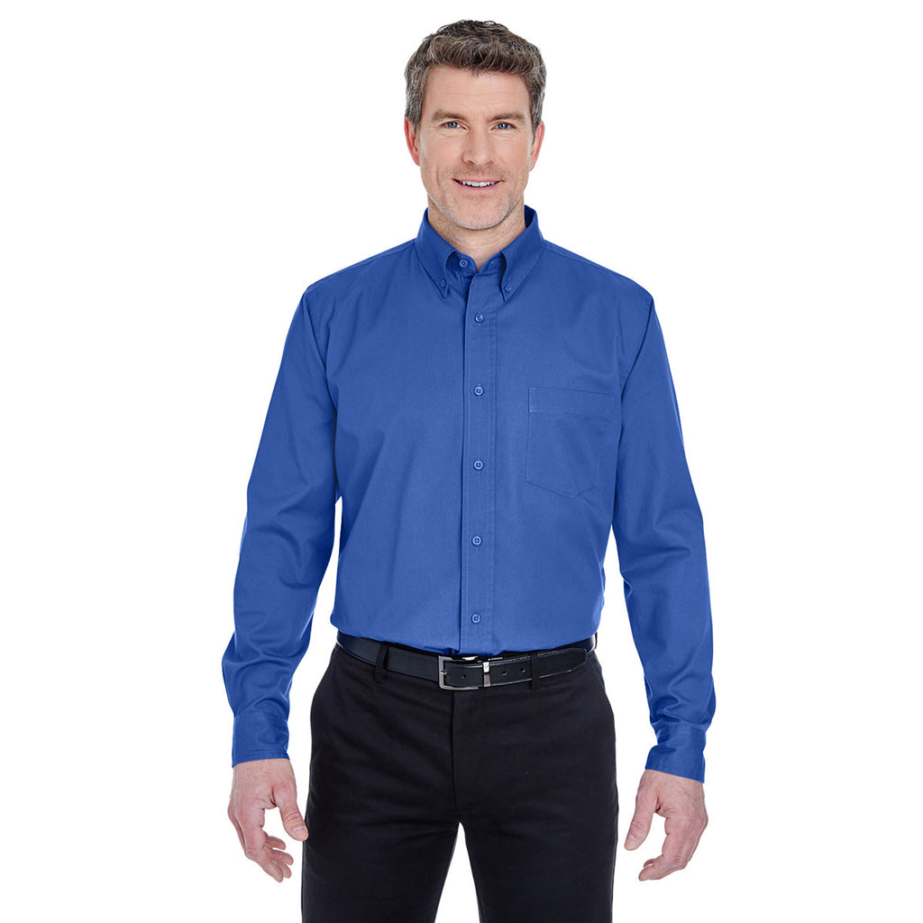 UltraClub Men's Royal Whisper Twill