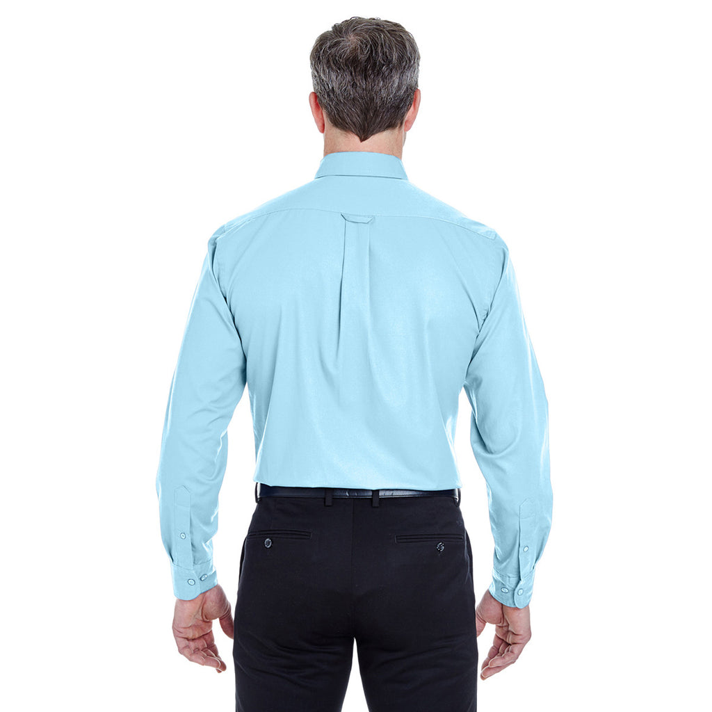 UltraClub Men's Sky Blue Whisper Twill