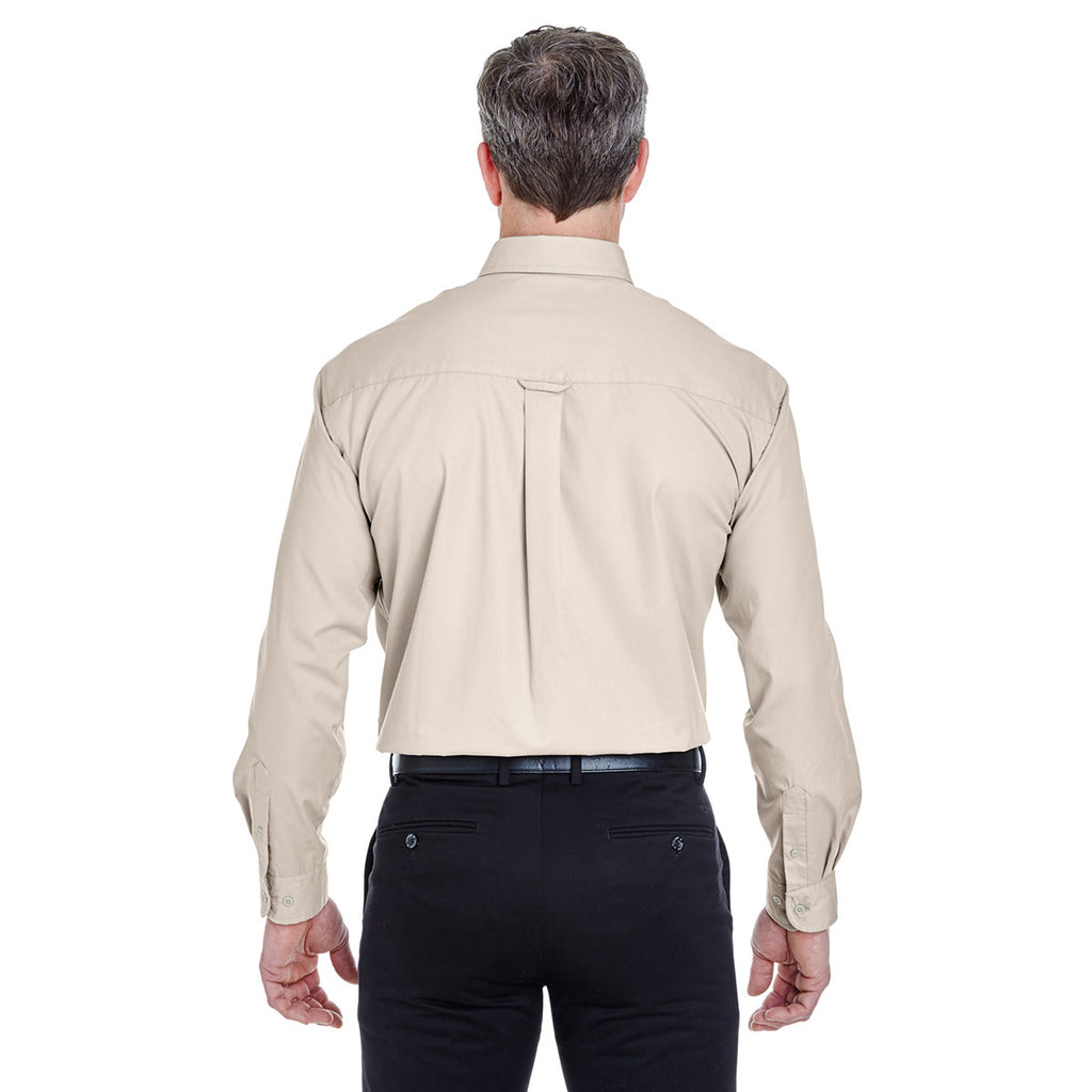 UltraClub Men's Stone Whisper Twill