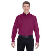 UltraClub Men's Wine Whisper Twill