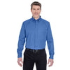 UltraClub Men's French Blue Tall Whisper Twill