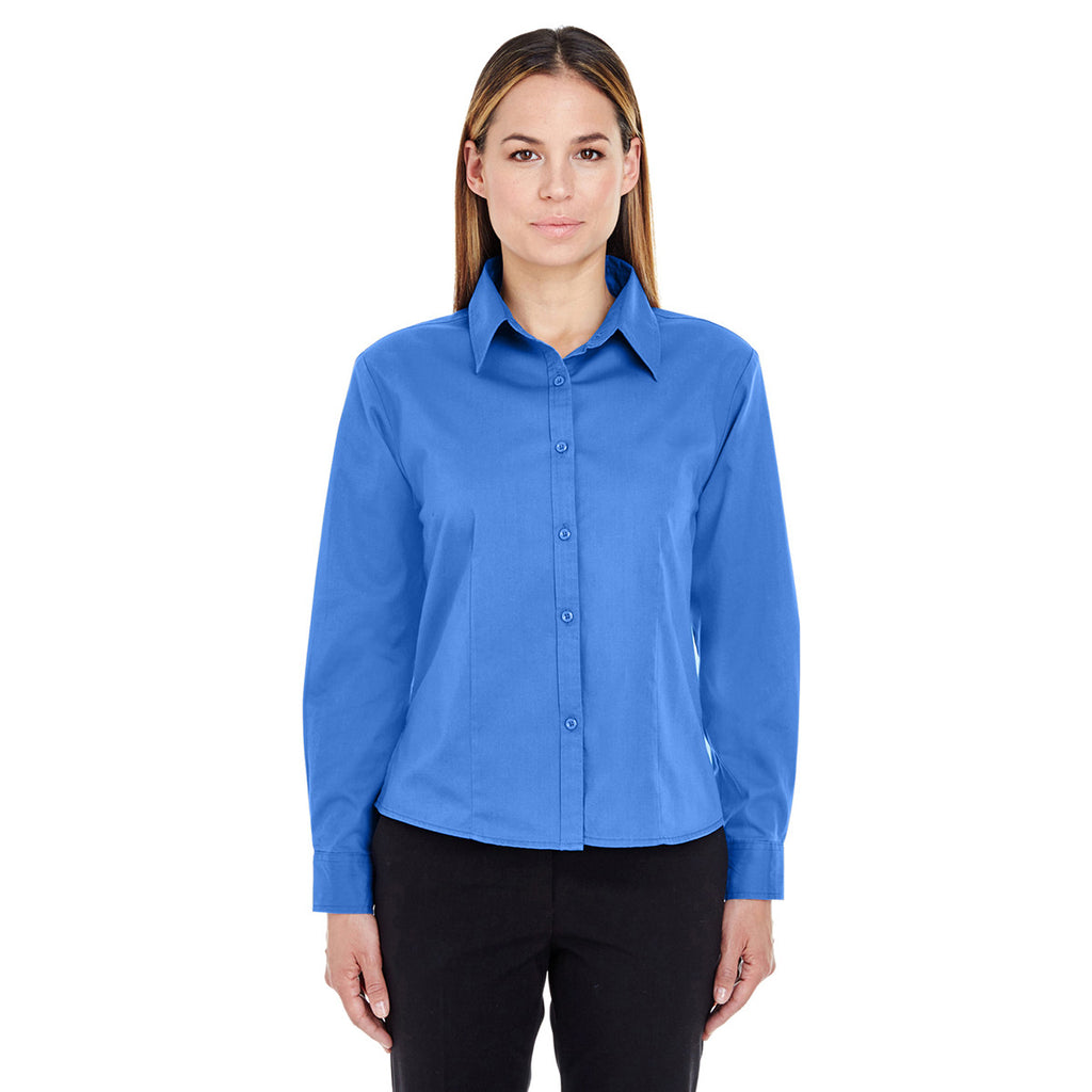 UltraClub Women's French Blue Whisper Twill