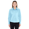 UltraClub Women's Sky Blue Whisper Twill