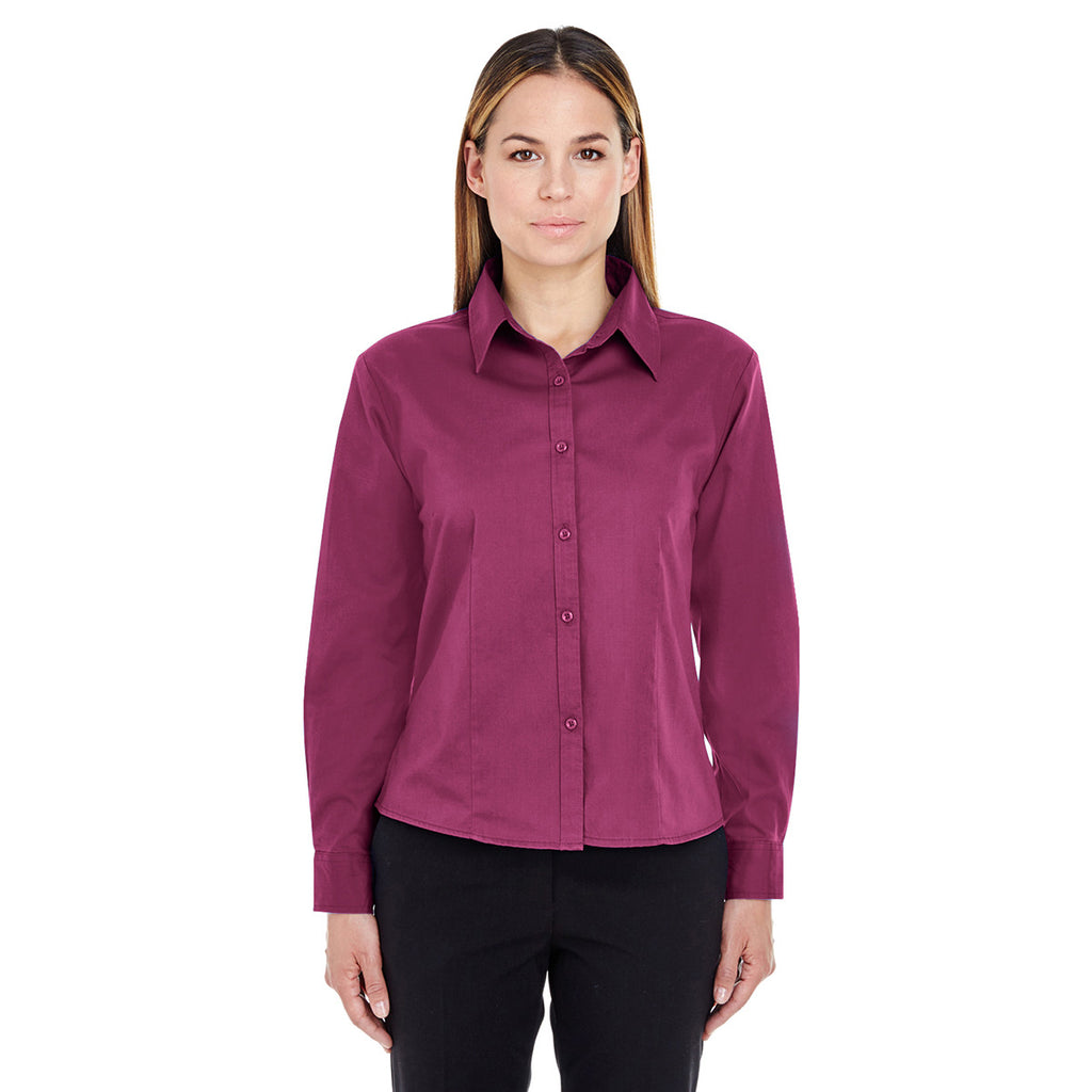 UltraClub Women's Wine Whisper Twill