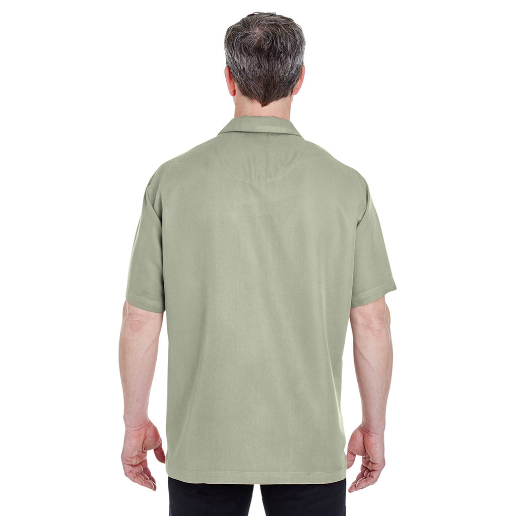 UltraClub Men's Sage Cabana Breeze Camp Shirt