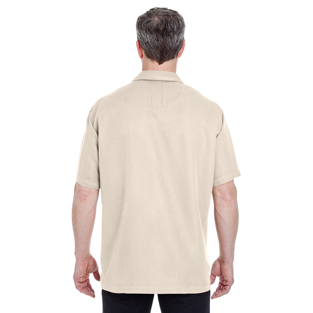 UltraClub Men's Stone Cabana Breeze Camp Shirt