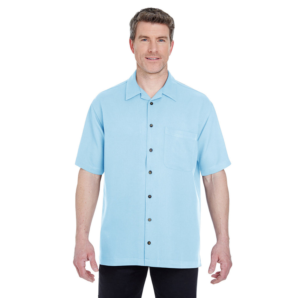 UltraClub Men's Wedgewood Cabana Breeze Camp Shirt