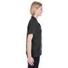 UltraClub Women's Black Cabana Breeze Camp Shirt