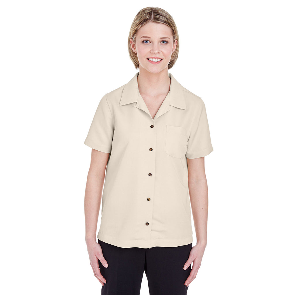 UltraClub Women's Stone Cabana Breeze Camp Shirt