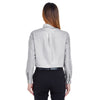 UltraClub Women's Charcoal Classic Wrinkle-Resistant Long-Sleeve Oxford