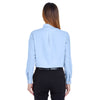 UltraClub Women's Light Blue Classic Wrinkle-Resistant Long-Sleeve Oxford