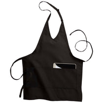 Edwards Black 2-Pocket V-Neck Bib Apron