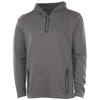 Charles River Unisex Grey/Black Seaport Quarter Zip Hoodie