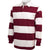 Charles River Men's Maroon/White Classic Rugby Shirt