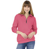 Charles River Unisex Preppy Pink Crosswind Quarter Zip