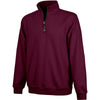 Charles River Unisex Maroon Crosswind Quarter Zip Sweatshirt