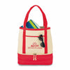 Gemline Red Coastal Cotton Insulated Tote